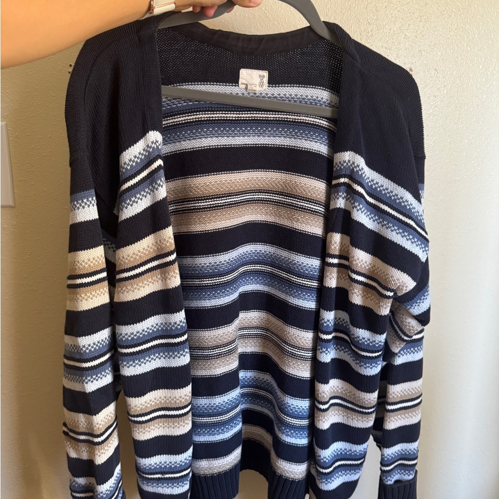 Urban Renewal Navy and White Knit Sweater